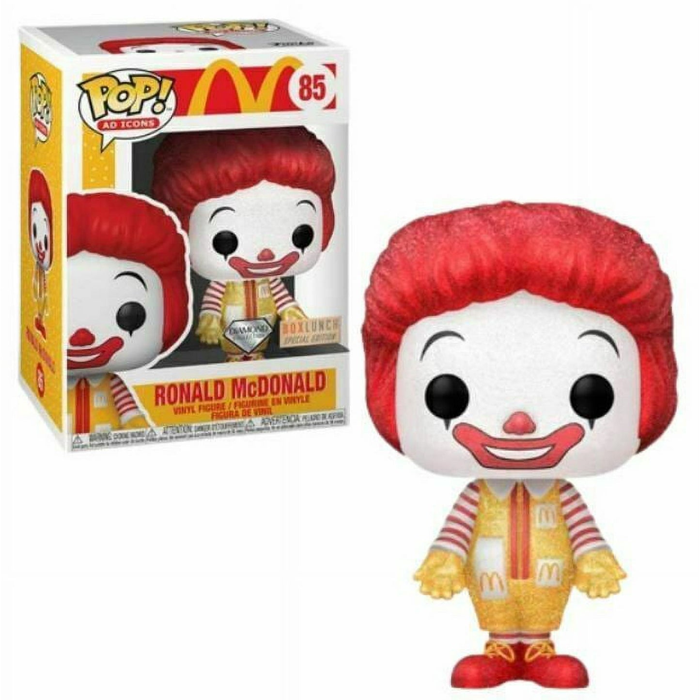 Funko Pop! Ad Icons: Ronald McDonald (Diamond Glitter) #85