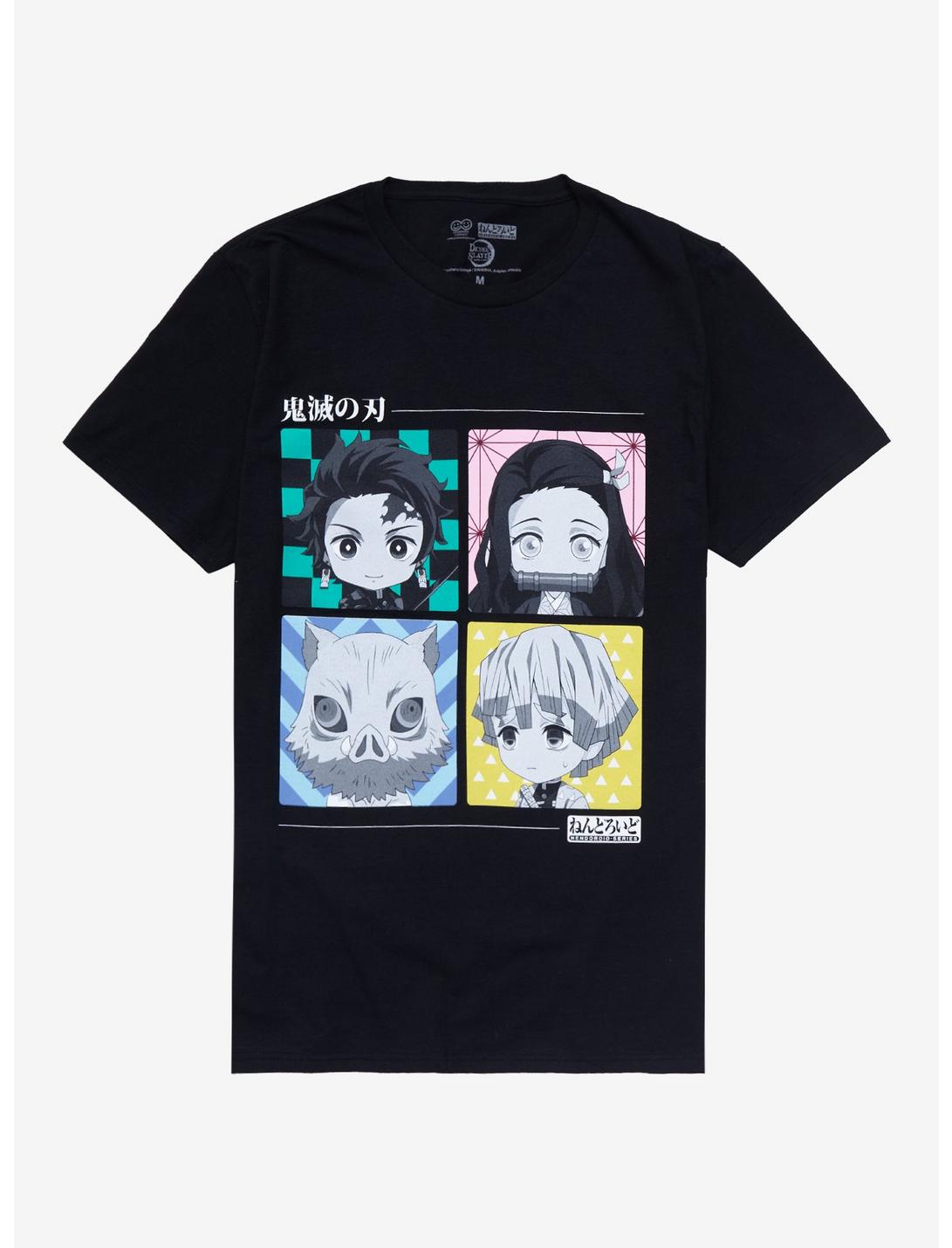 Demon Slayer: Kimetsu No Yaiba Nendoroid Group Grid T-Shirt