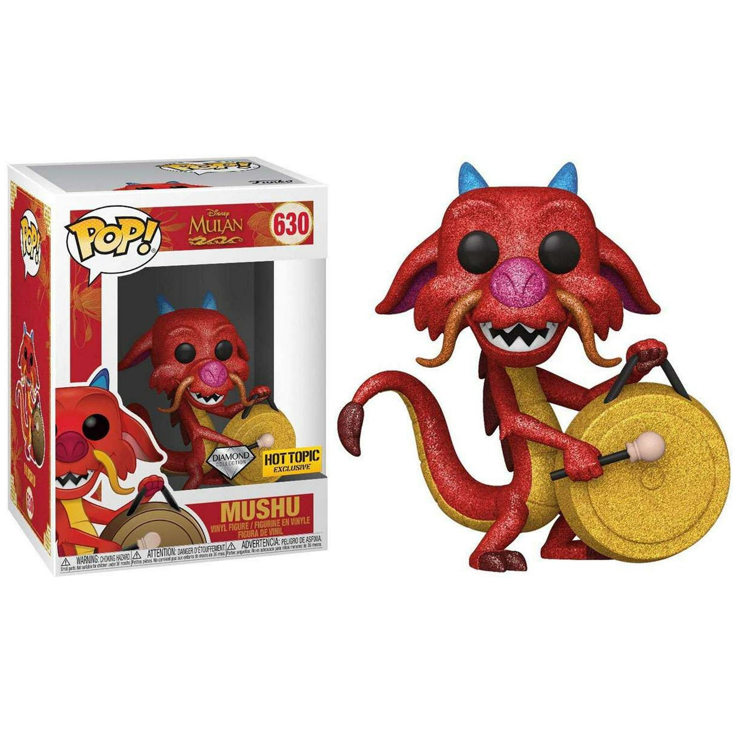 Funko POP! Disney: Mulan - Mushu (Diamond Glitter) #630