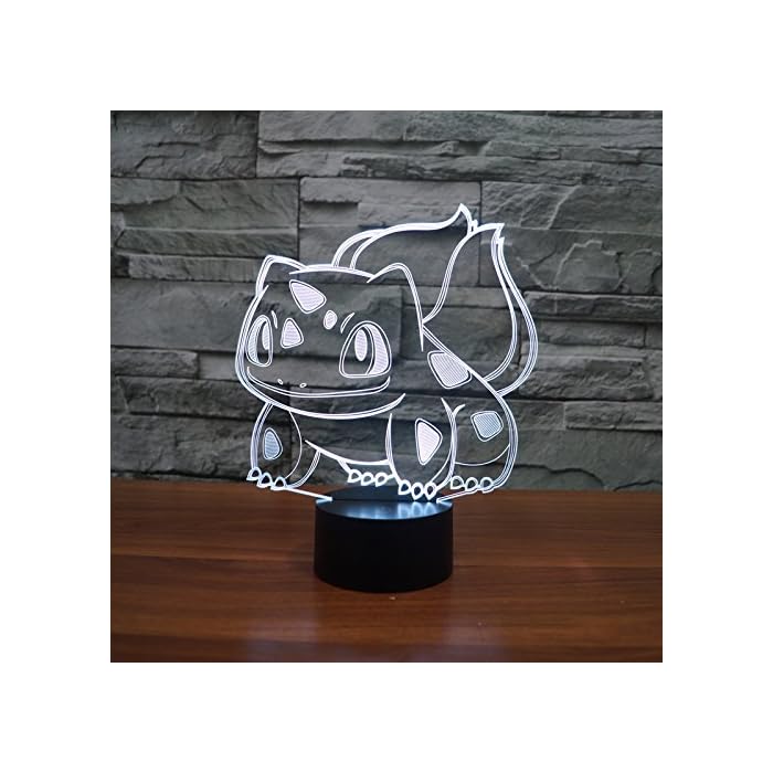 Bulbasaur Pokémon 3D Lamp