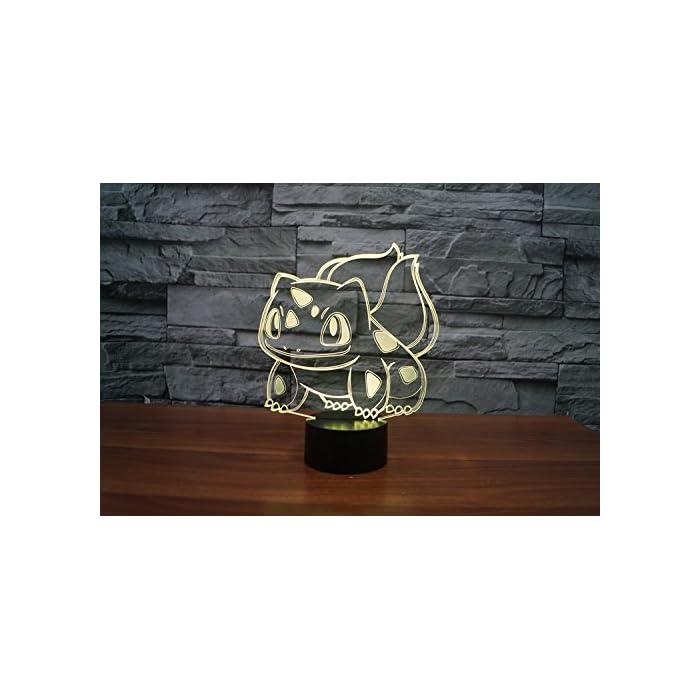 Bulbasaur Pokémon 3D Lamp