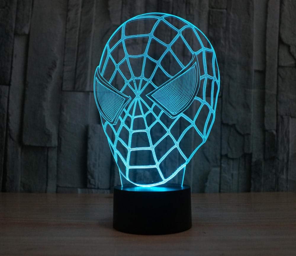 Spiderman Mask 3D Lamp