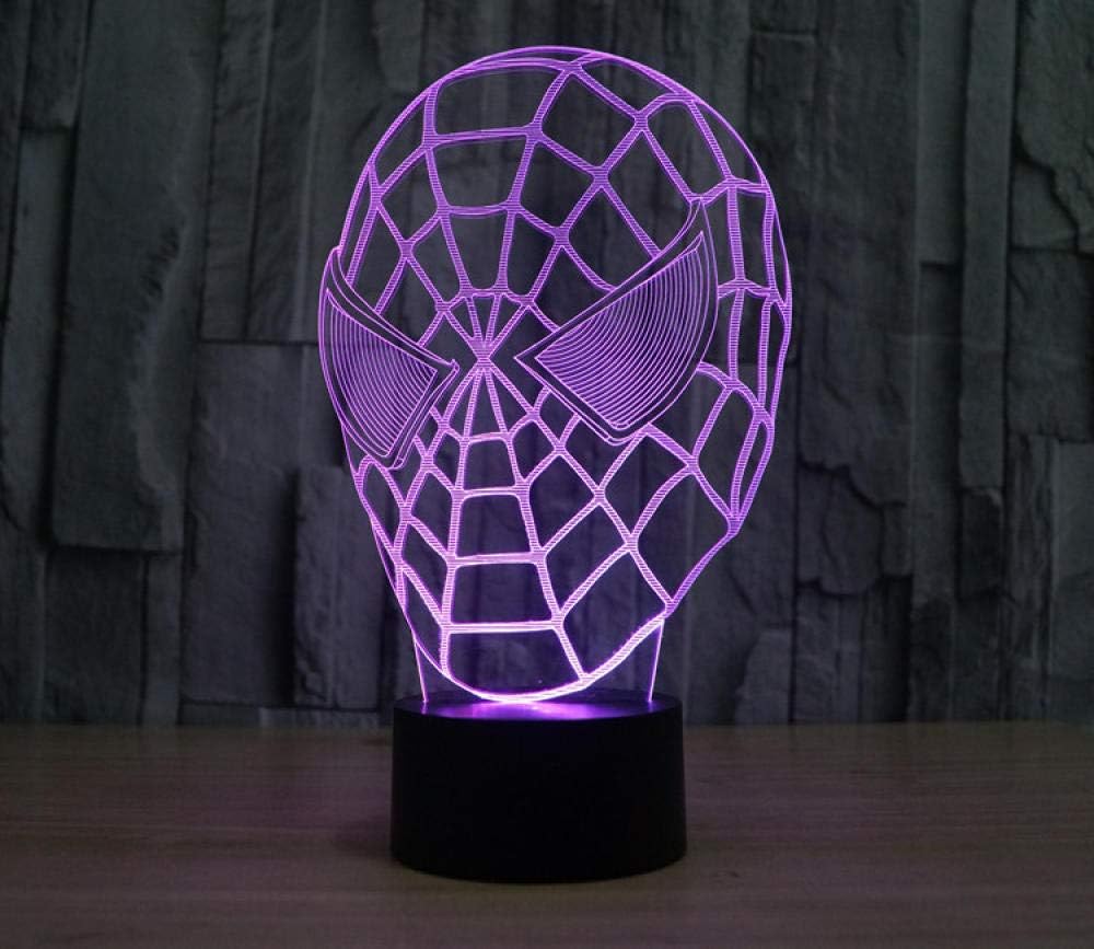 Spiderman Mask 3D Lamp