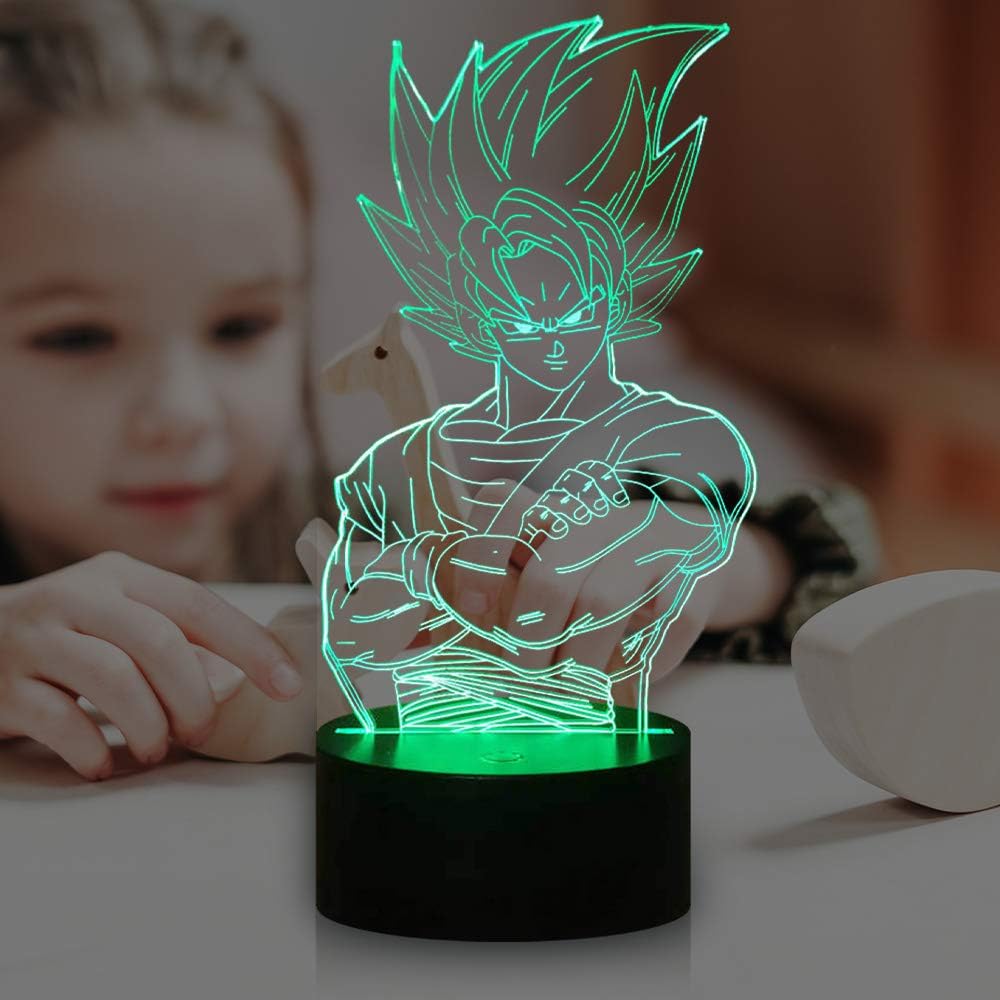 Dragon Ball Z Goku Crossed Arms 3D Lamp