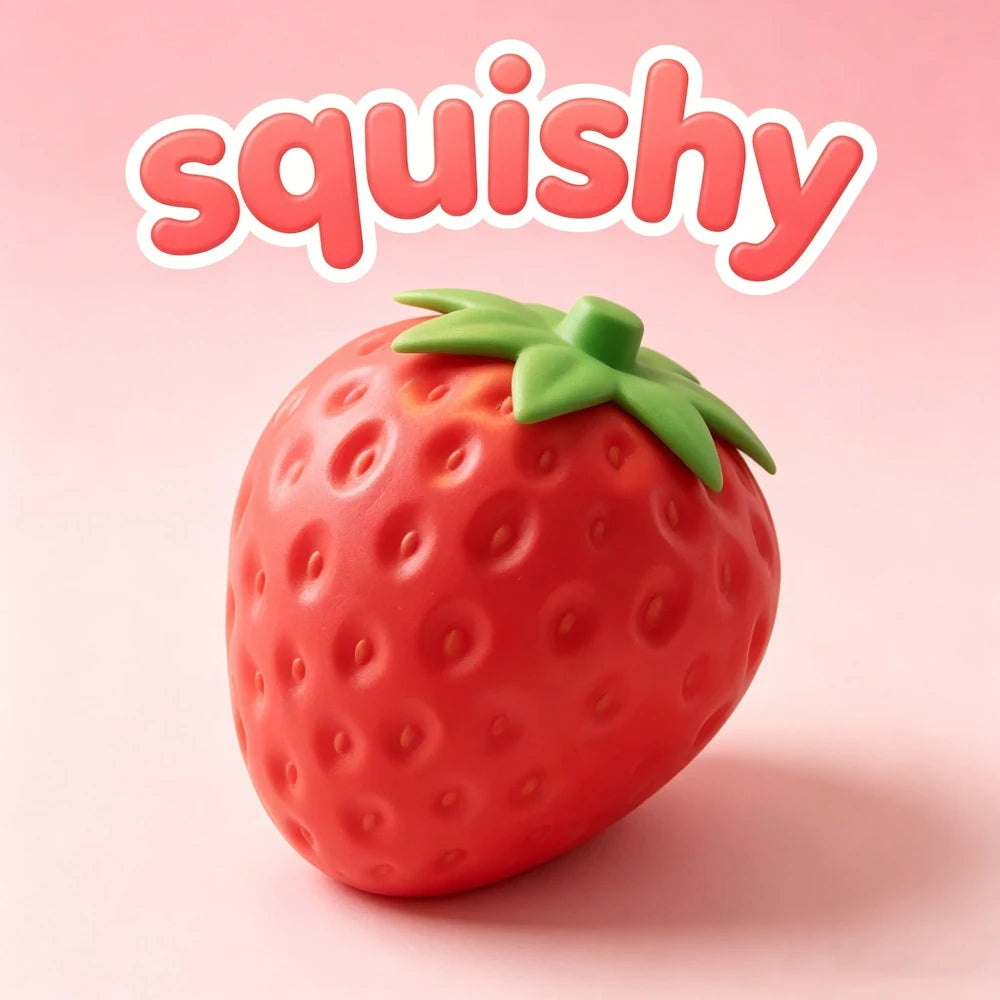 Super Jumbo Strawberry Stress Relief Toy