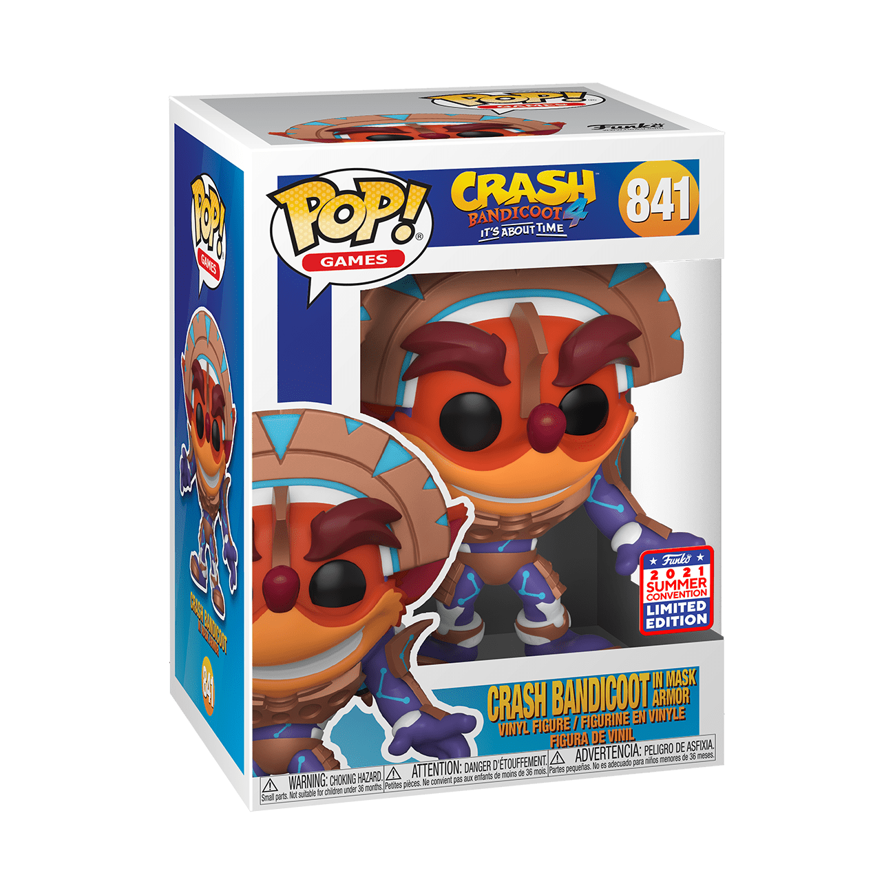 Funko POP! Games: Crash Bandicoot - Crash in Mask Armor #841