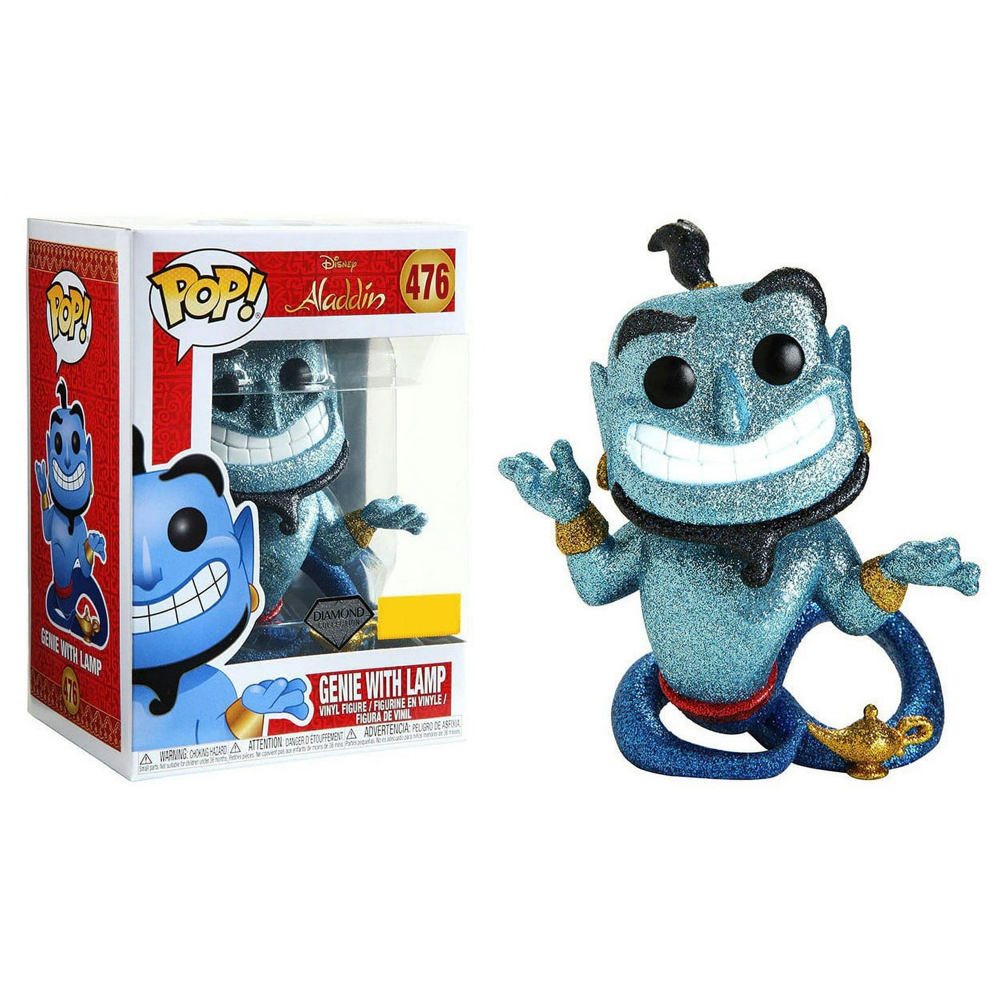 Funko POP! Disney: Aladdin - Genie Genie With Lamp (Diamond Glitter) #476