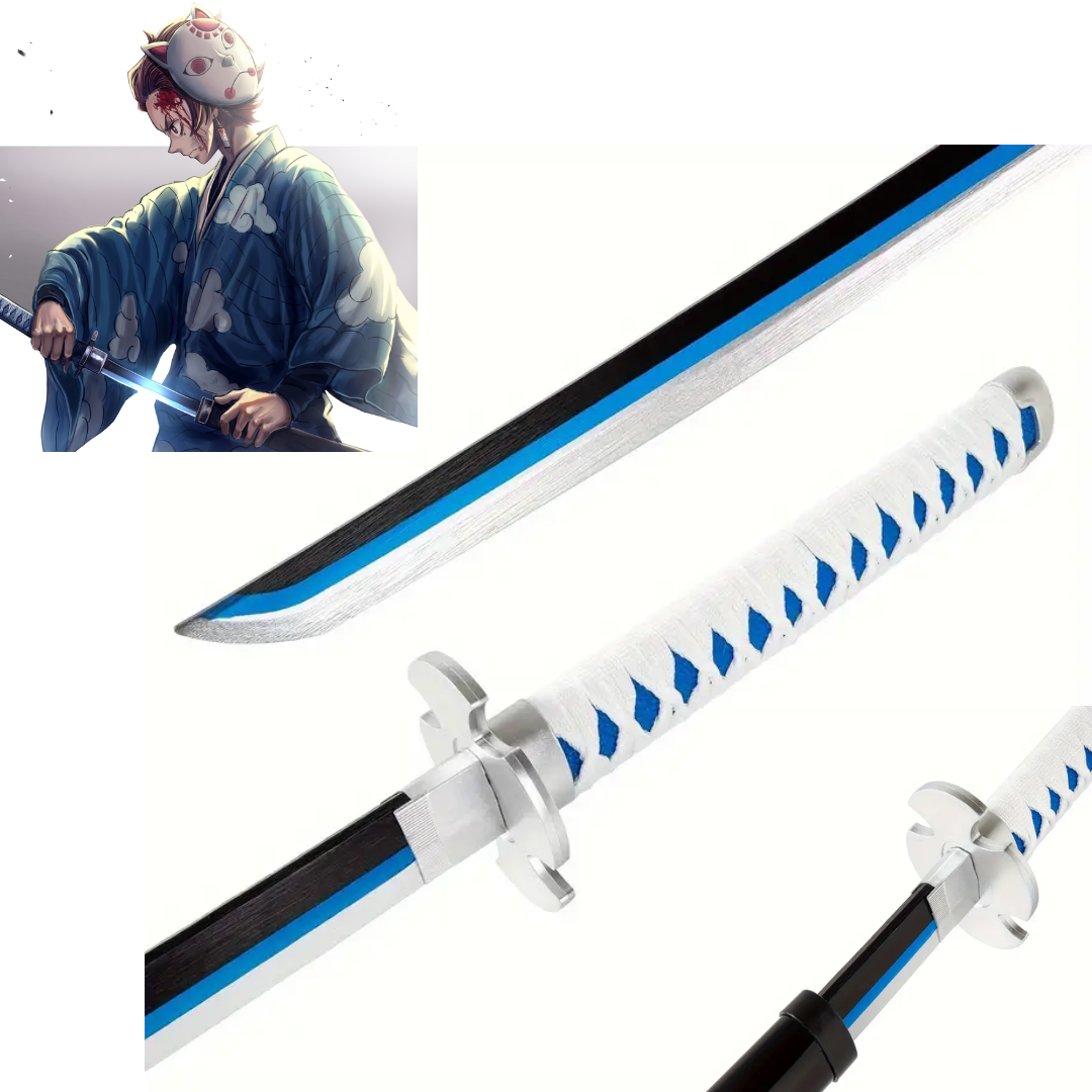 Tanjiro Kamado Sword (Blue) - 102cm