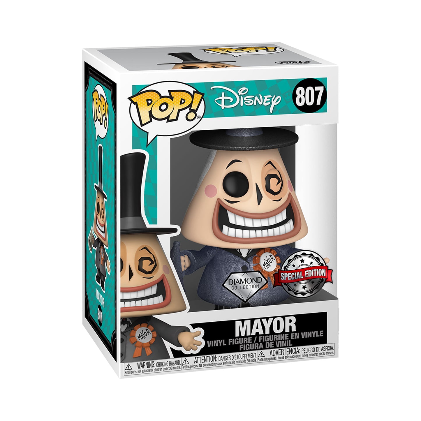 Funko POP! Disney: The Nightmare Before Christmas: Mayor (Diamond Glitter) #807