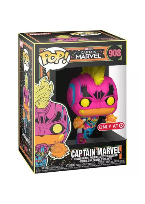 Funko POP! Marvel Captain Marvel Black Light (Glow-in-the-Dark)