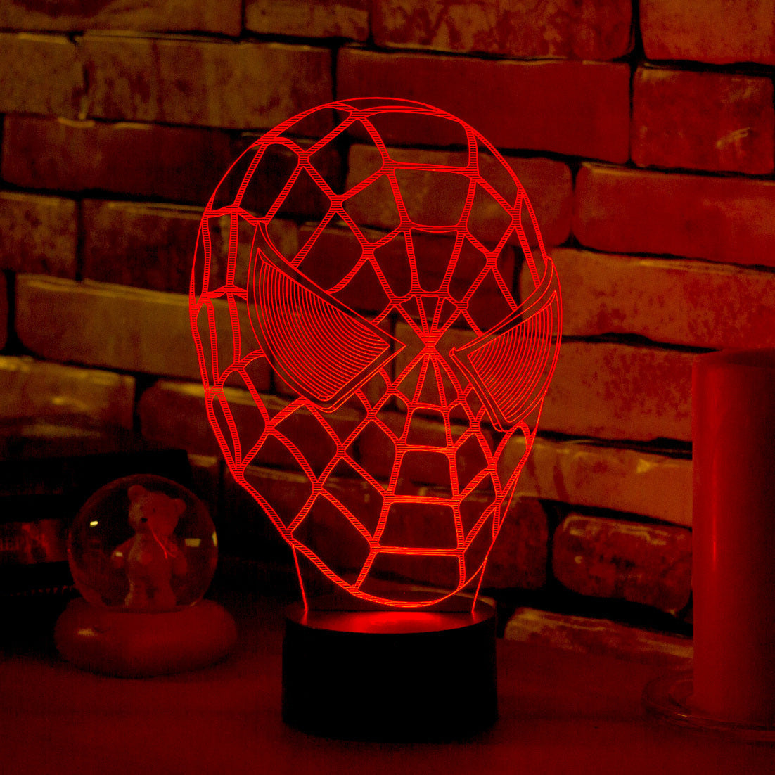 Spiderman Mask 3D Lamp