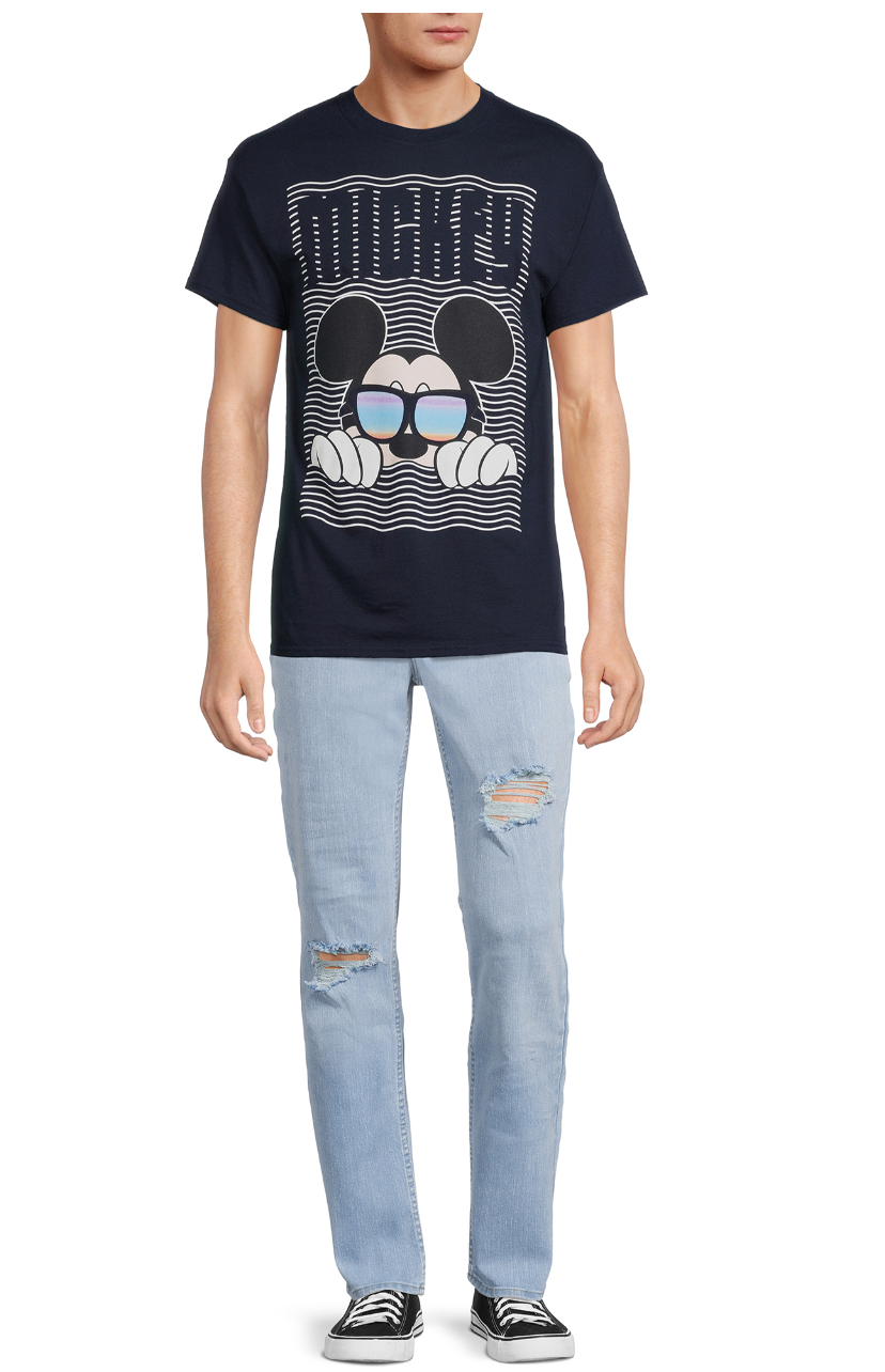 Disney Men's Mickey Mouse Shady Short Sleeve Graphic Tee