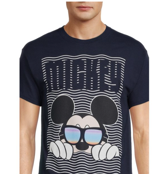 Disney Men's Mickey Mouse Shady Short Sleeve Graphic Tee