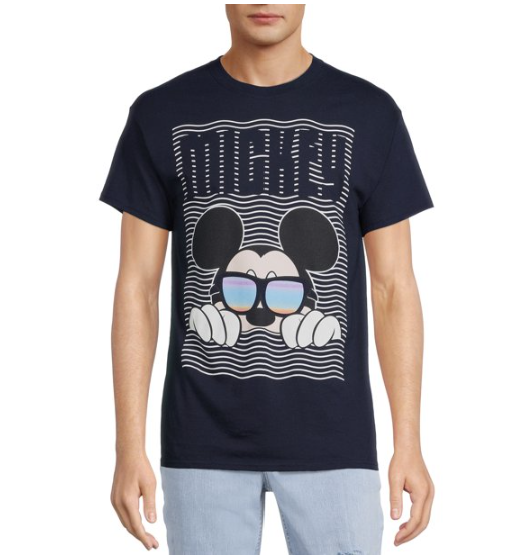 Disney Men's Mickey Mouse Shady Short Sleeve Graphic Tee