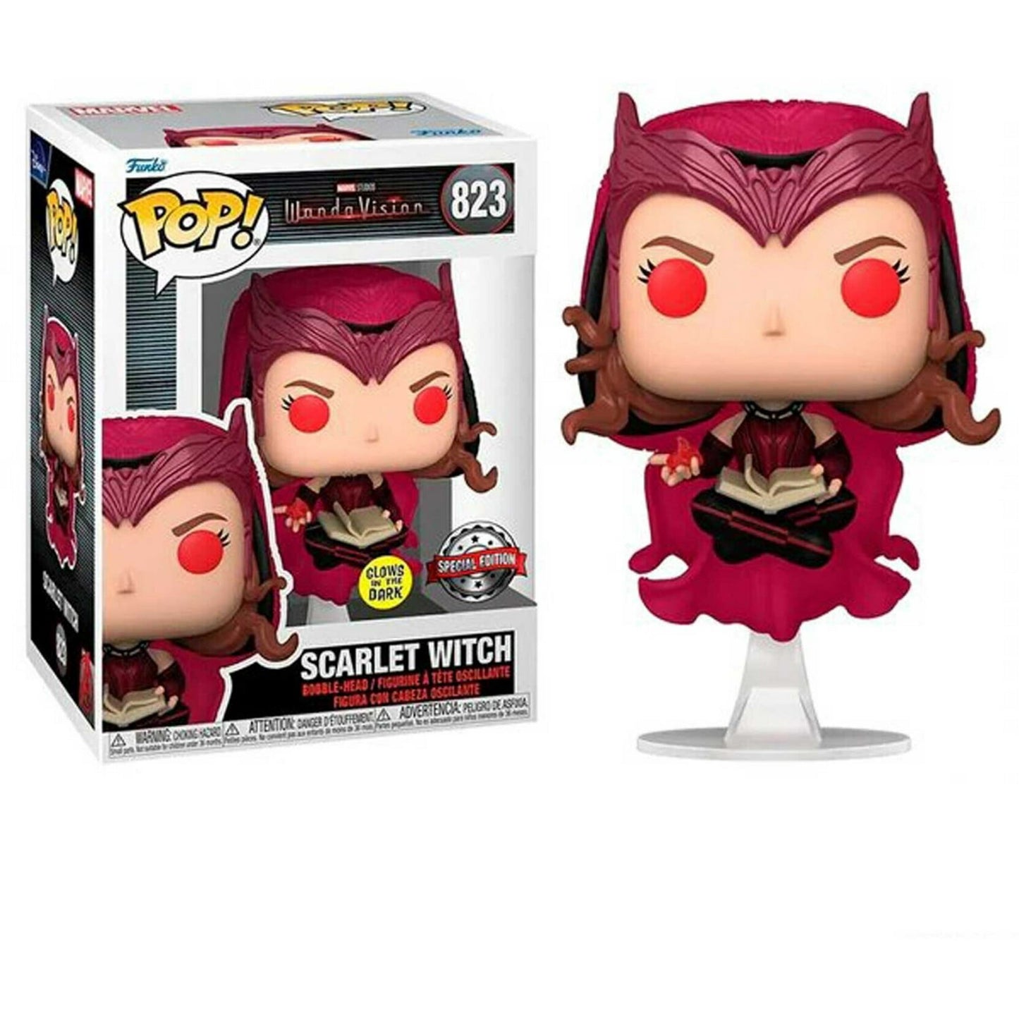 Funko POP! Marvel WandaVision Scarlet Witch Glow in the Dark (Special Edition)