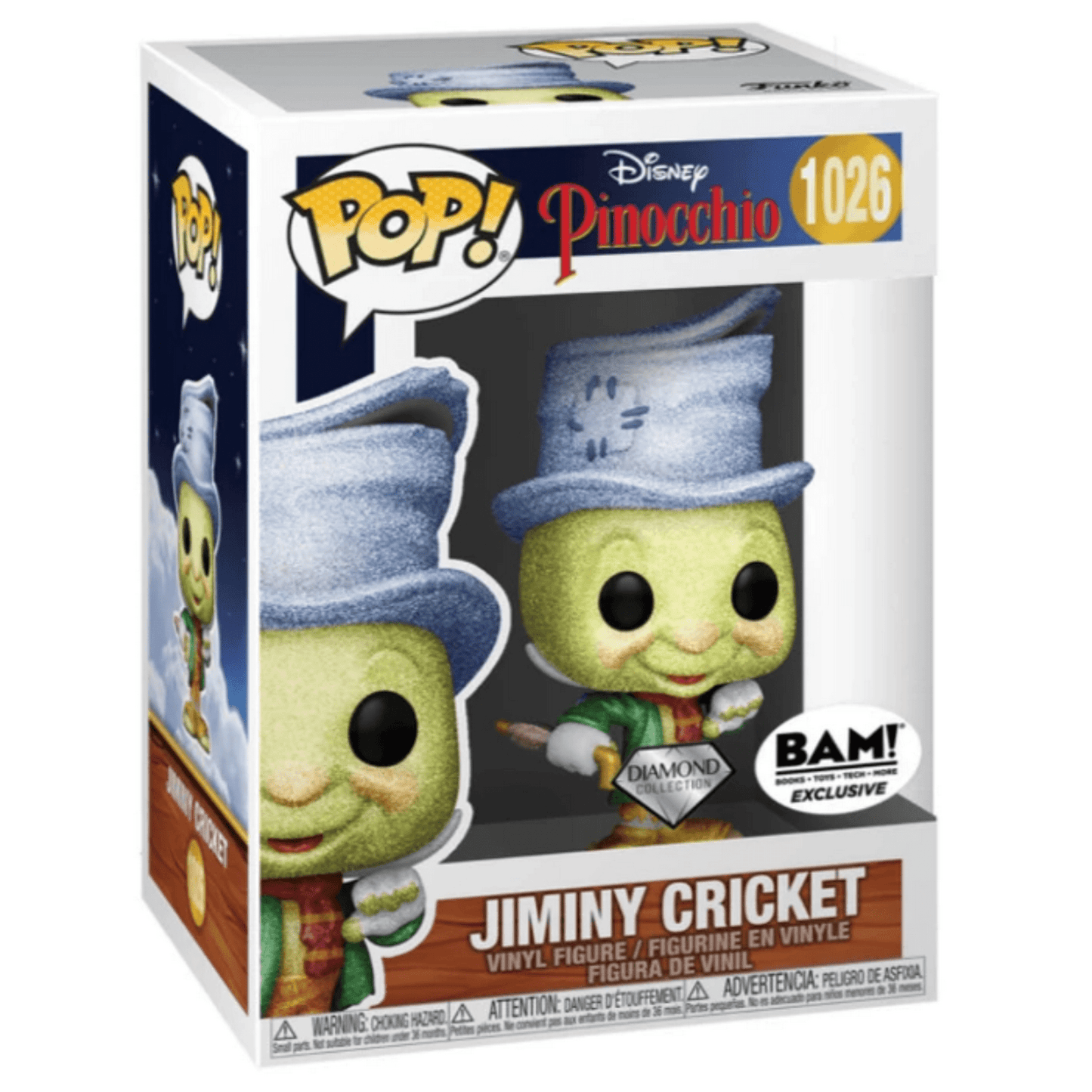 Funko POP! Disney: Pinocchio - Jiminy Cricket (Diamond Glitter) #1026