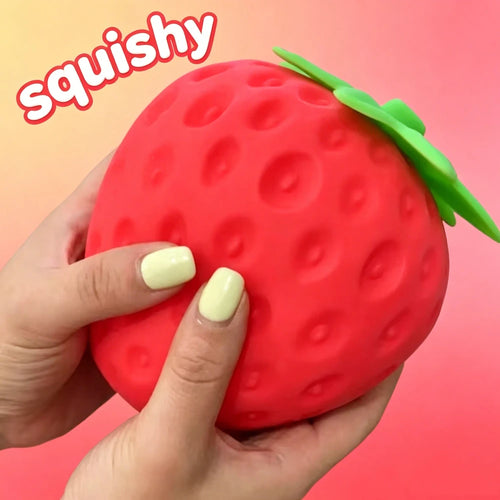 Super Jumbo Strawberry Stress Relief Toy
