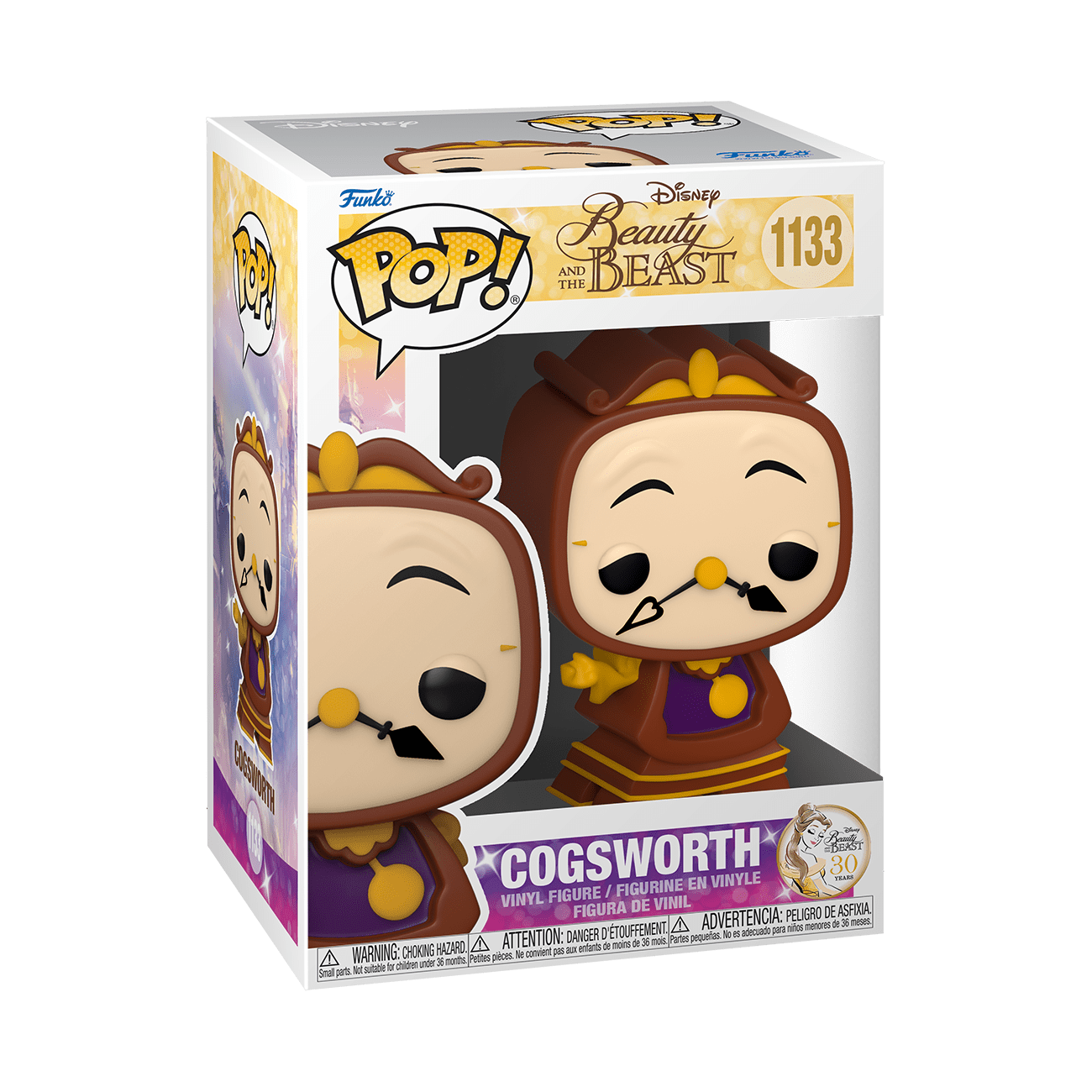 Funko POP! Disney: Beauty and the Beast - Cogsworth #1133