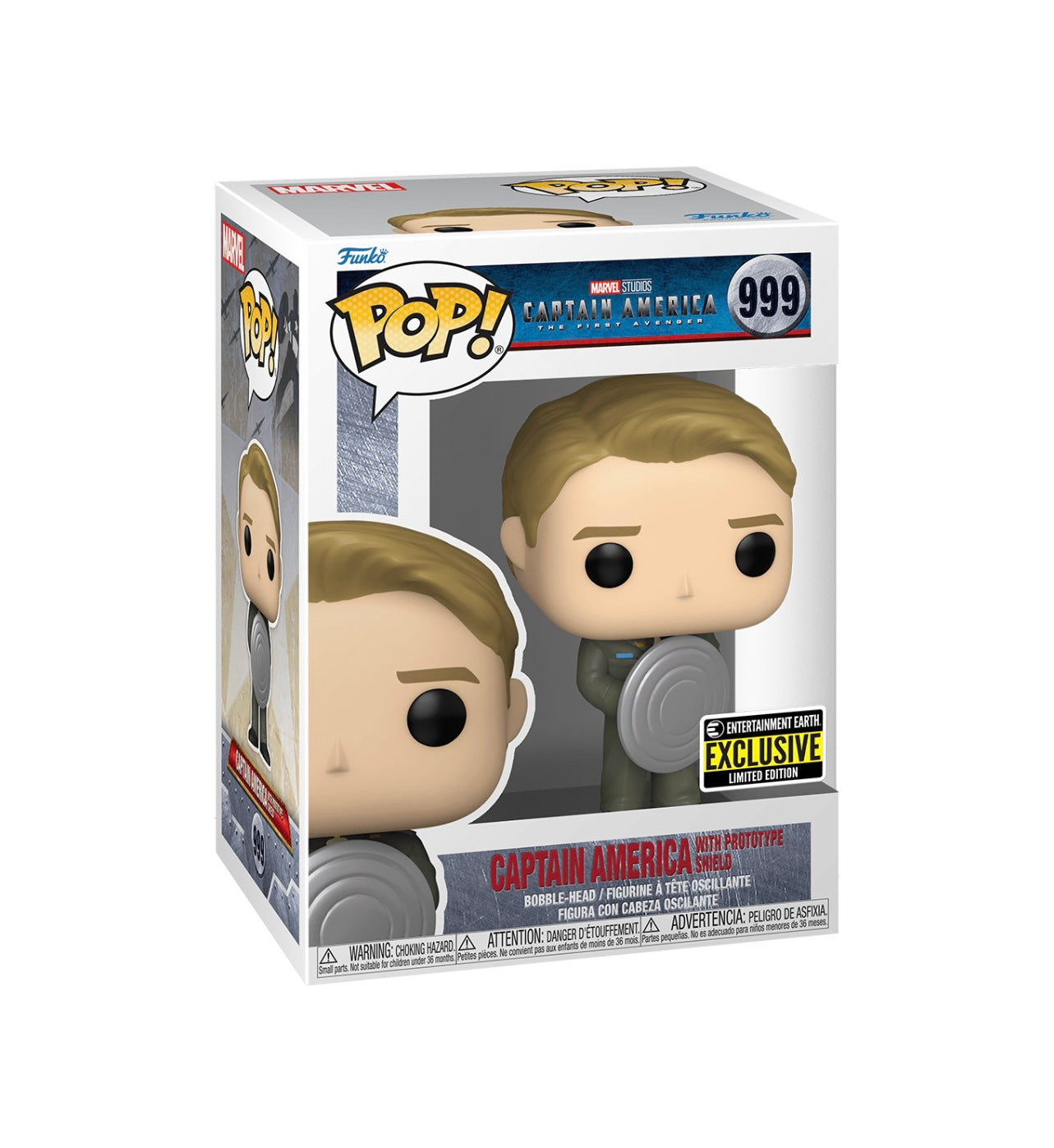 Funko POP! Captain America with Prototype Shield (Metallic)