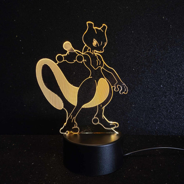 Mewtwo Pokémon 3D Lamp