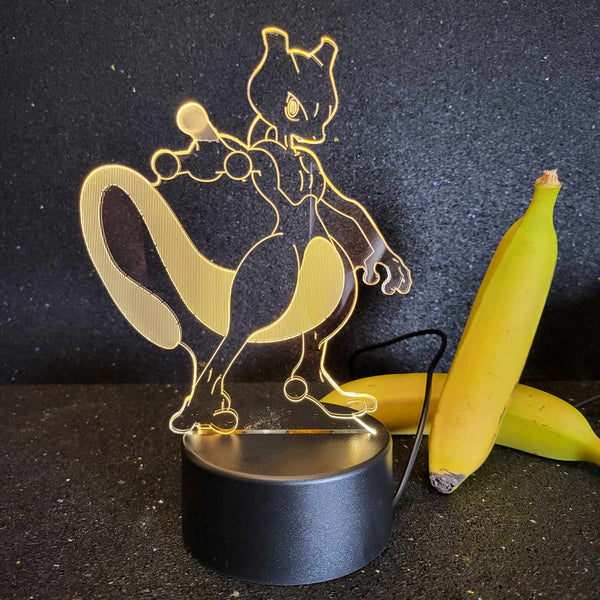 Mewtwo Pokémon 3D Lamp