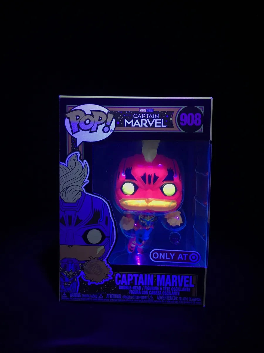 Funko POP! Marvel Captain Marvel Black Light (Glow-in-the-Dark)