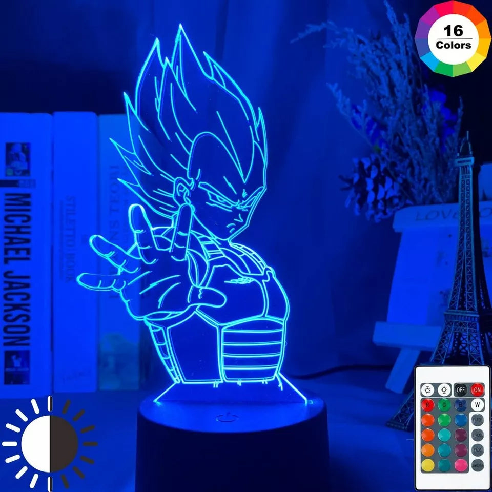 Dragon Ball Z Vegeta 3D Lamp