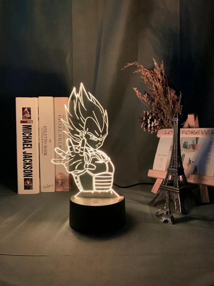 Dragon Ball Z Vegeta 3D Lamp